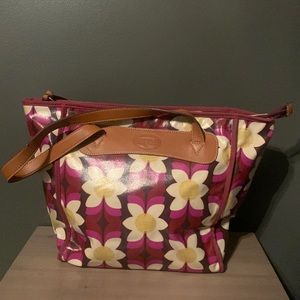 Fossil large purse/carry on , water resistant material. Pic two marks.